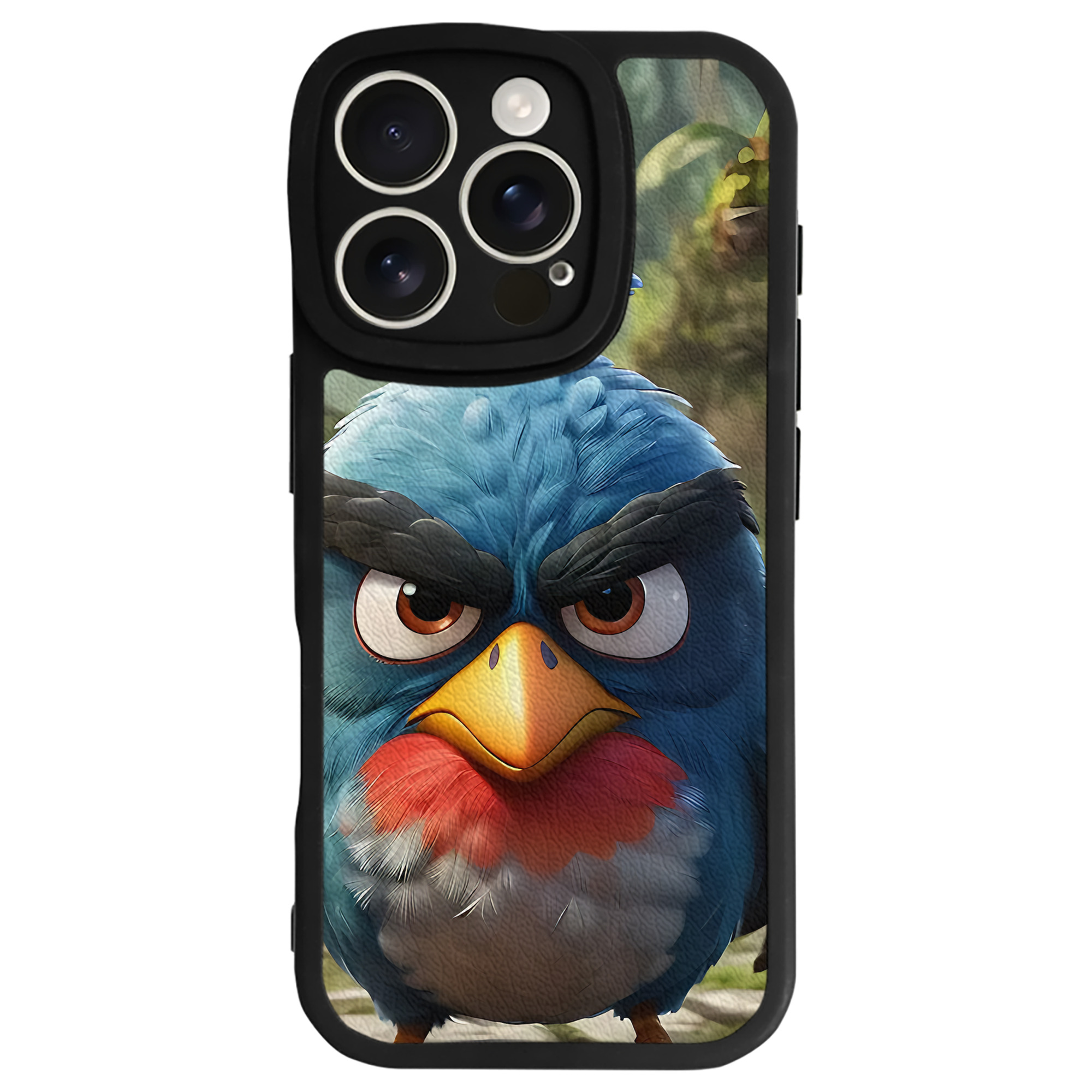 （画像用） Angry Birds アングリーバード 【iPhone 16シリーズ対応】シリコンスマホケース（レザー調） 材質：シリコン